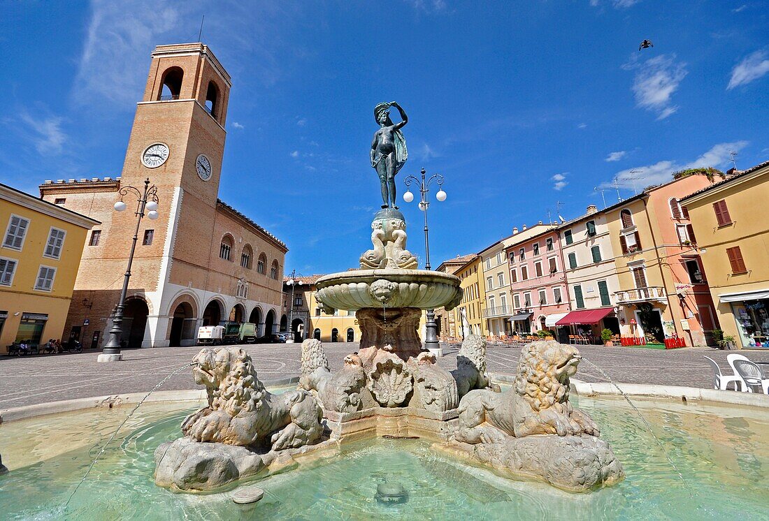 Italy, Fano, Fountain