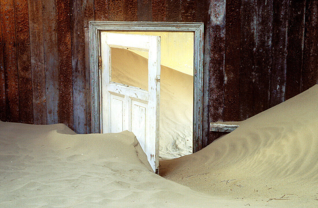 Namibia - Kolmanskop, the abandoned ghost town of the diamond days, east of Lüderitz and inside the restricted Diamond Area