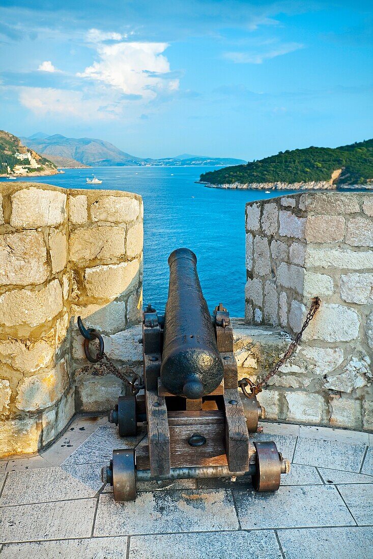 City Walls. Old medieval city. Dubrovnik. Dalmatian coast. Croatia.