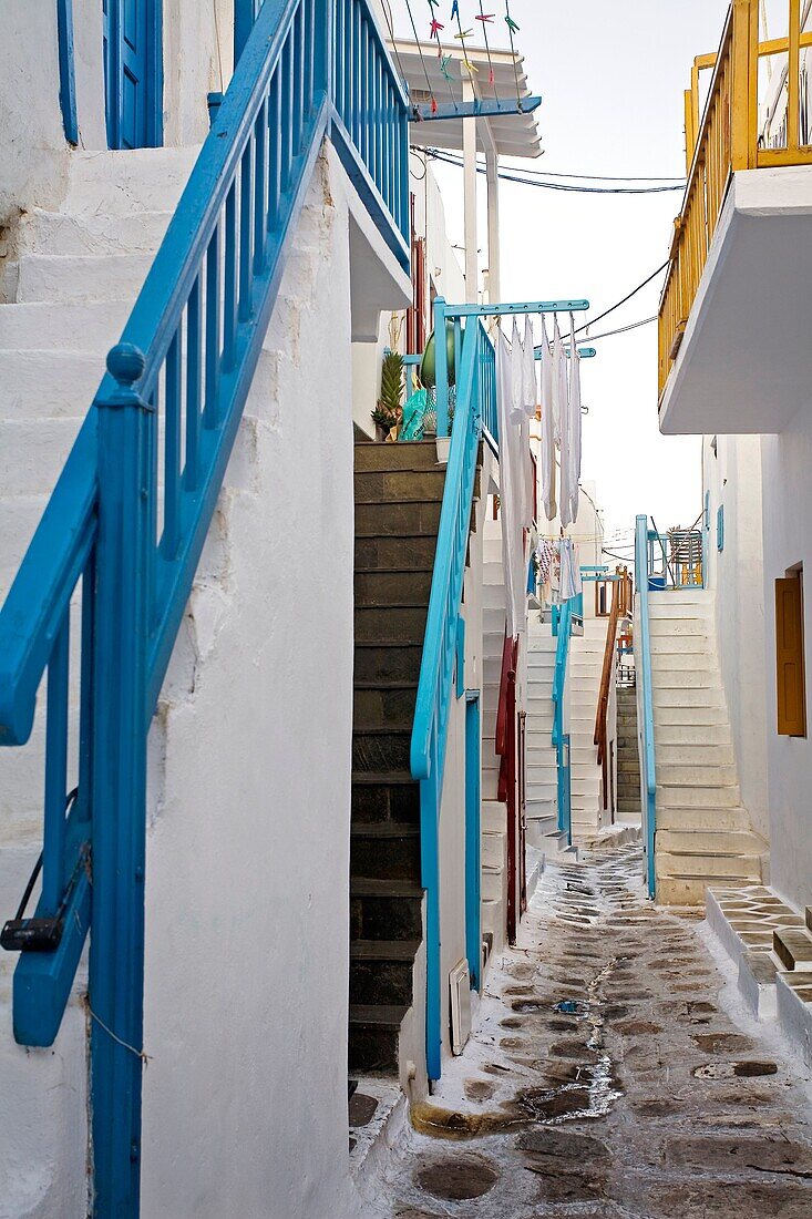 Quarter of Alefkandra, Little Venice, Mykonos, Cyclades Islands, Greece