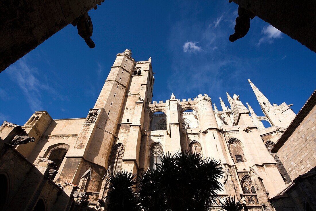 France, Languedoc-Roussillon, Aude Department, Narbonne, Cathedrale St-Just-et-St-Pasteur cathedral, exterior