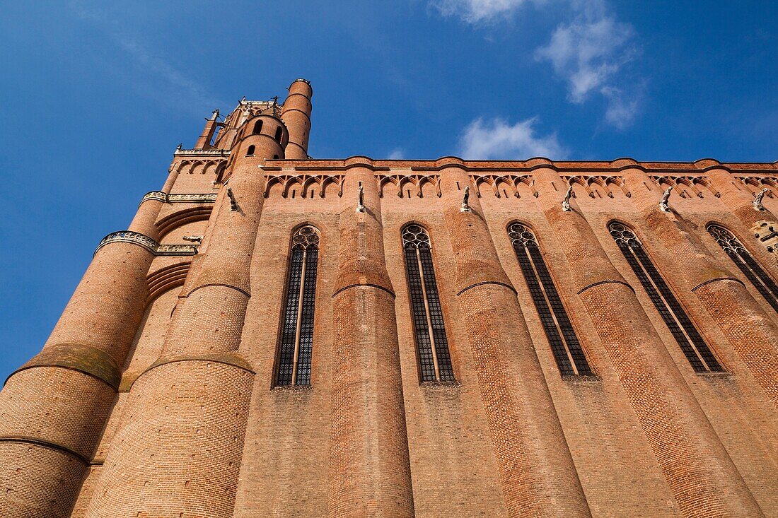 France, Midi-Pyrenees Region, Tarn Department, Albi, Cathedrale Ste-Cecile cathedral, exterior