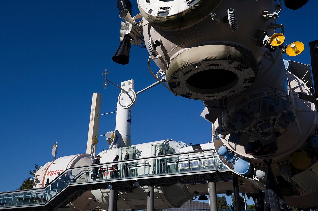 France, Midi-Pyrenees Region, Haute-Garonne Department, Toulouse, Cite de l´Espace space park, Russian Mir space station