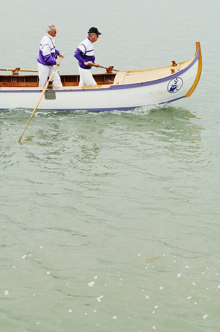 Italy, Venice, Laguna, Islands, rowing on the laguna.