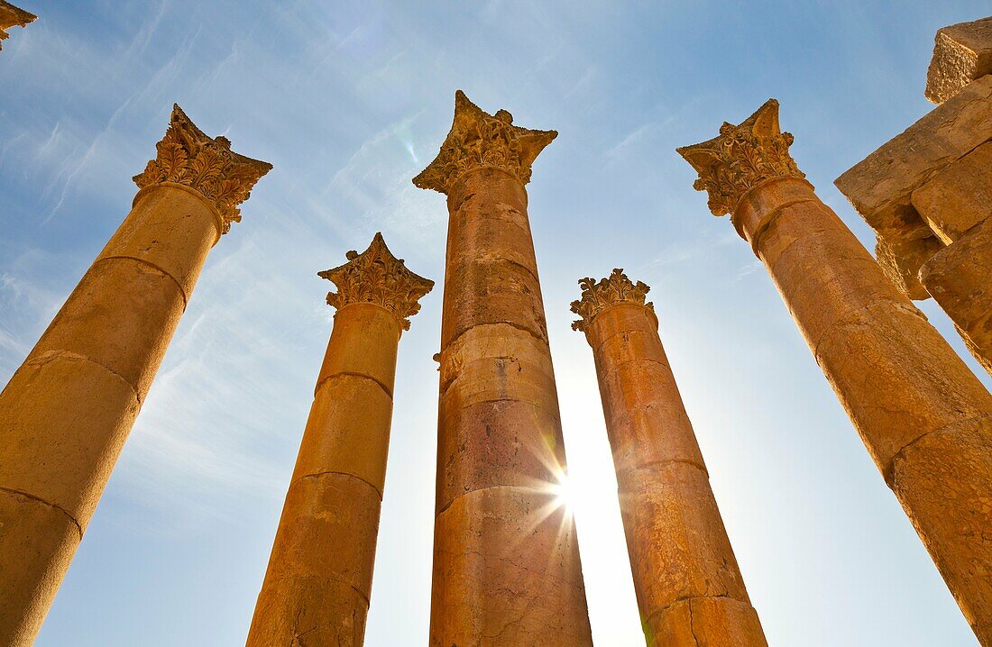 Temple of Artemisa or Diana, Greco-Roman city of Jerash, Jordan, Middle East