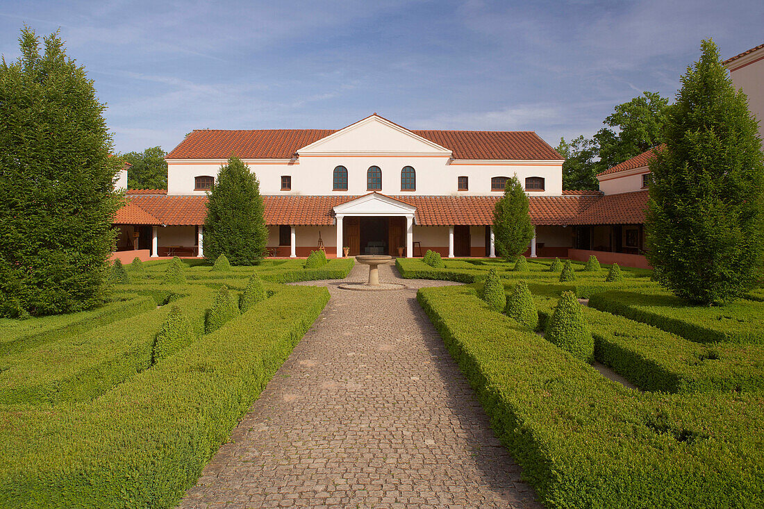 Roman villa at Perl-Borg, Saarland, Germany, Europe