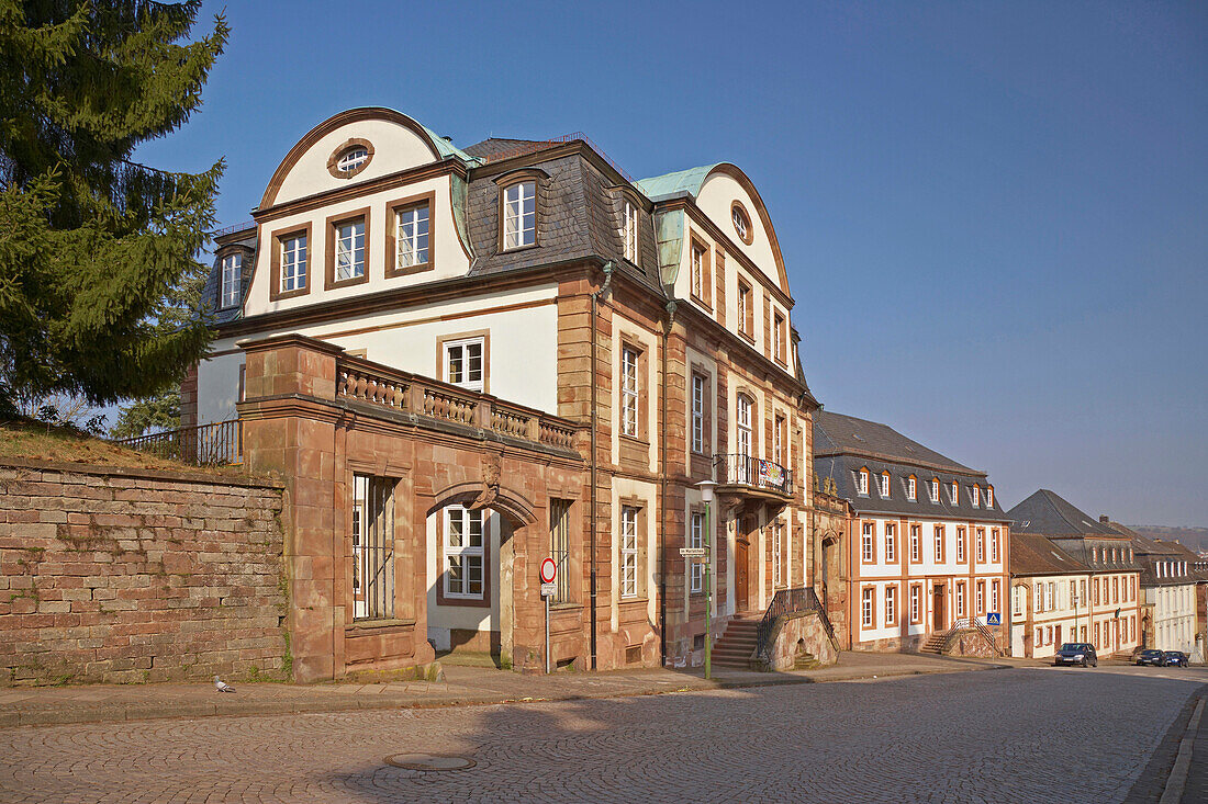 Small castle at Schloßstrasse, Blieskastel, Bliesgau, Saarland, Germany, Europe