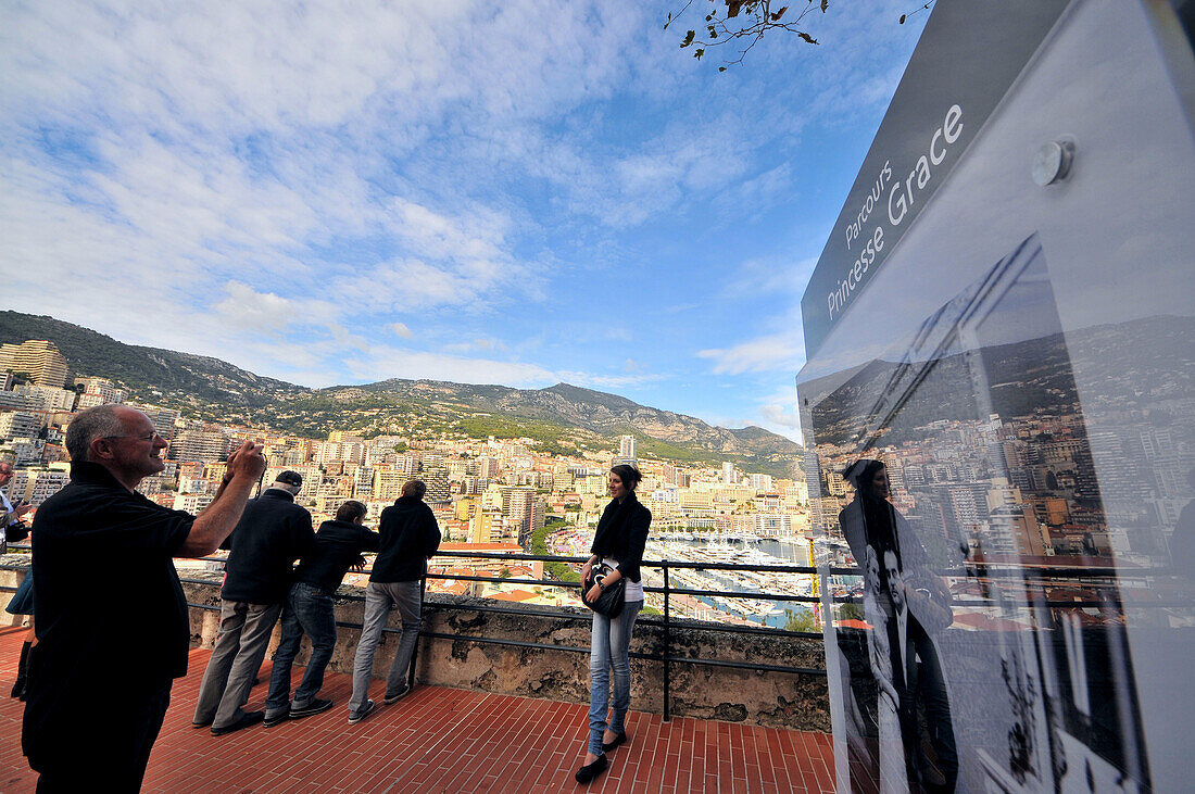 View from the Palace onto Monte Carlo, Monaco, Cote d'Azur, South France, Europe