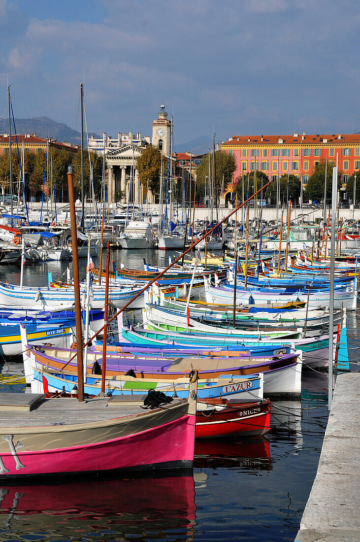 Boote im Bassin Lympia, Nizza, Côte d'Azur, Süd Frankreich, Europa