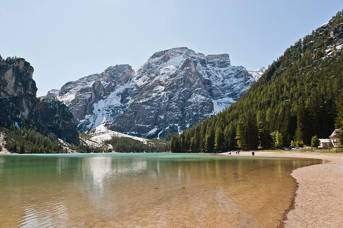 Lake Pragser Wildsee, Dolomites, Südtirol, Italien