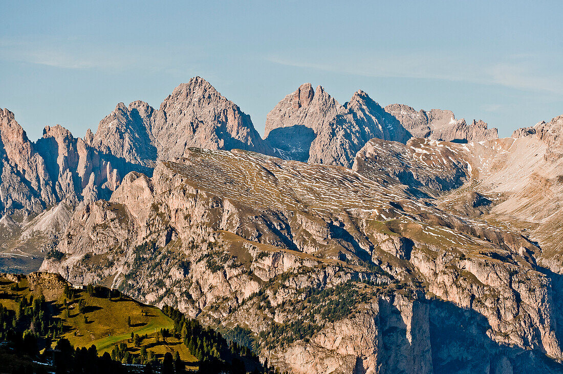 Bergkette Alta Badia, Dolomiten, Südtirol, Italien