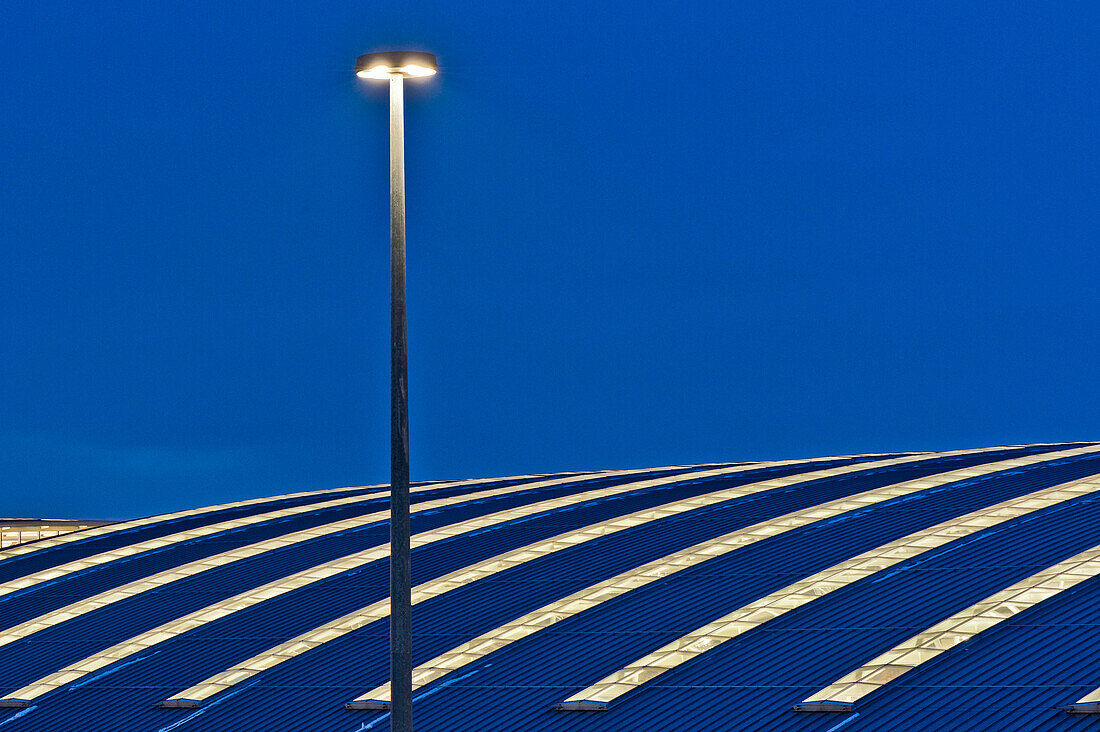 Modern architecture, Hamburg airport, Hamburg, Germany