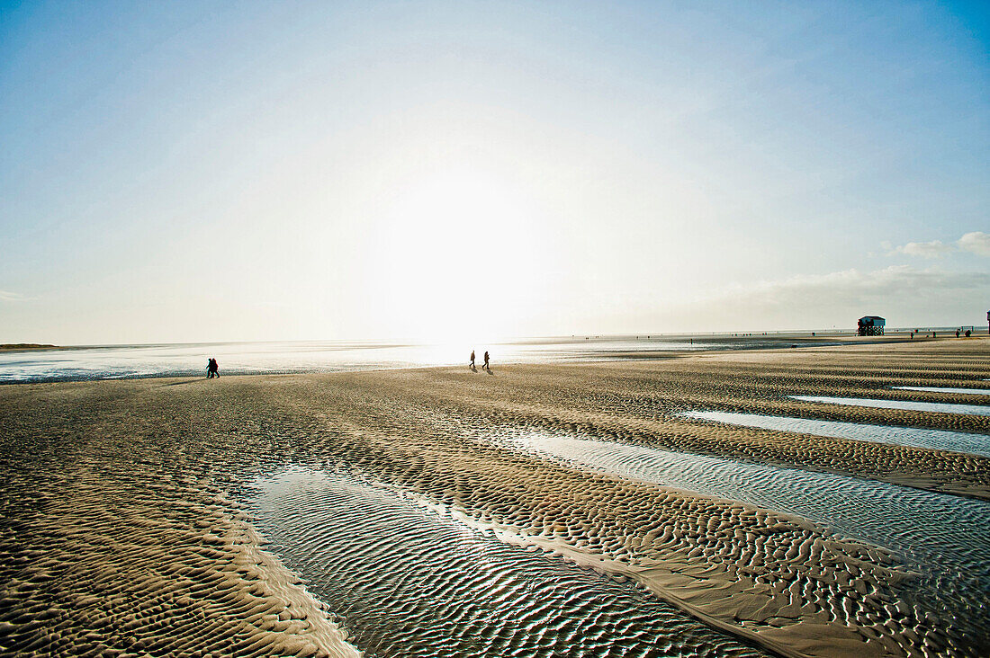 Beach at St. Peter-Ording, Northfriesland, Germany