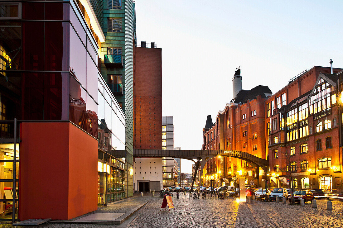 Silwerk Haus, Modern architecture in Hafencity, Hamburg, Germany