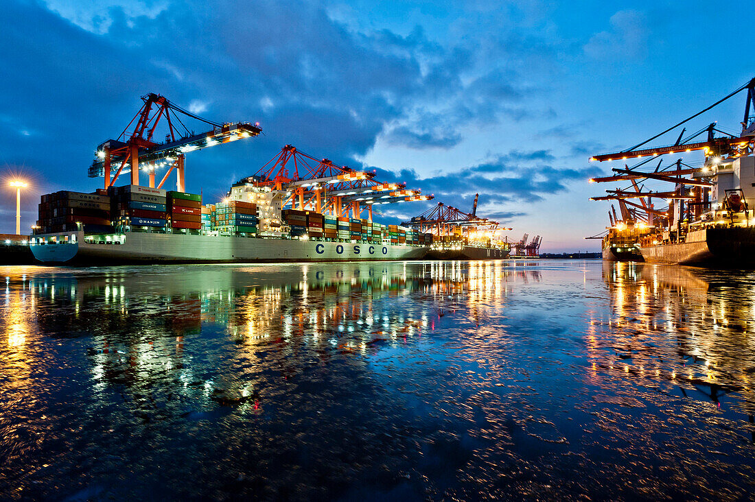 Eurokai Container Terminal, port of Hamburg, Germany