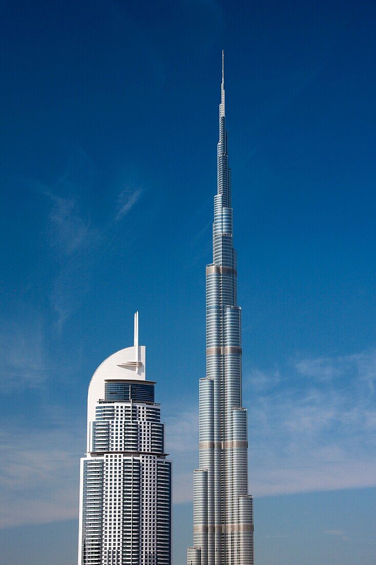 U A E -Dubai City-january 2010 Burj Dubai Bldg  World´s tallest Bldg.
