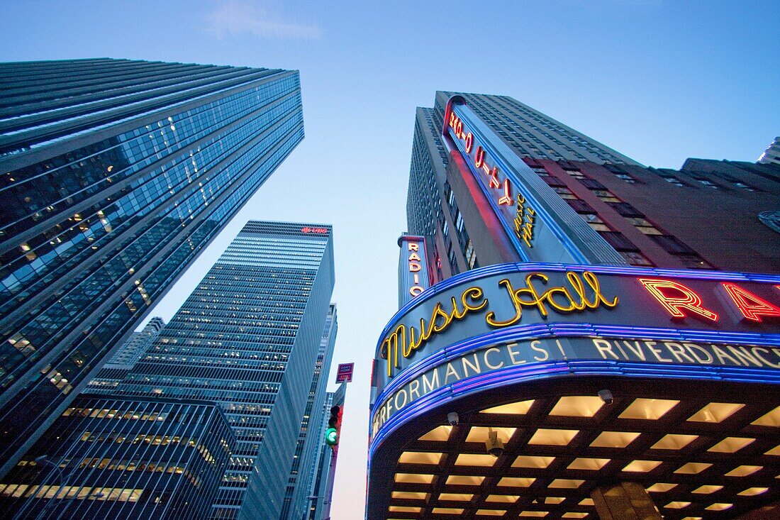 USA-March 2010 New York City 6th  Avenue-Radio City Music Hall.