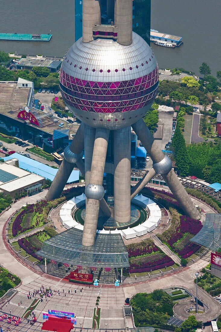 China-May 2010 Shanghai City The Oriental Pearl Tower.