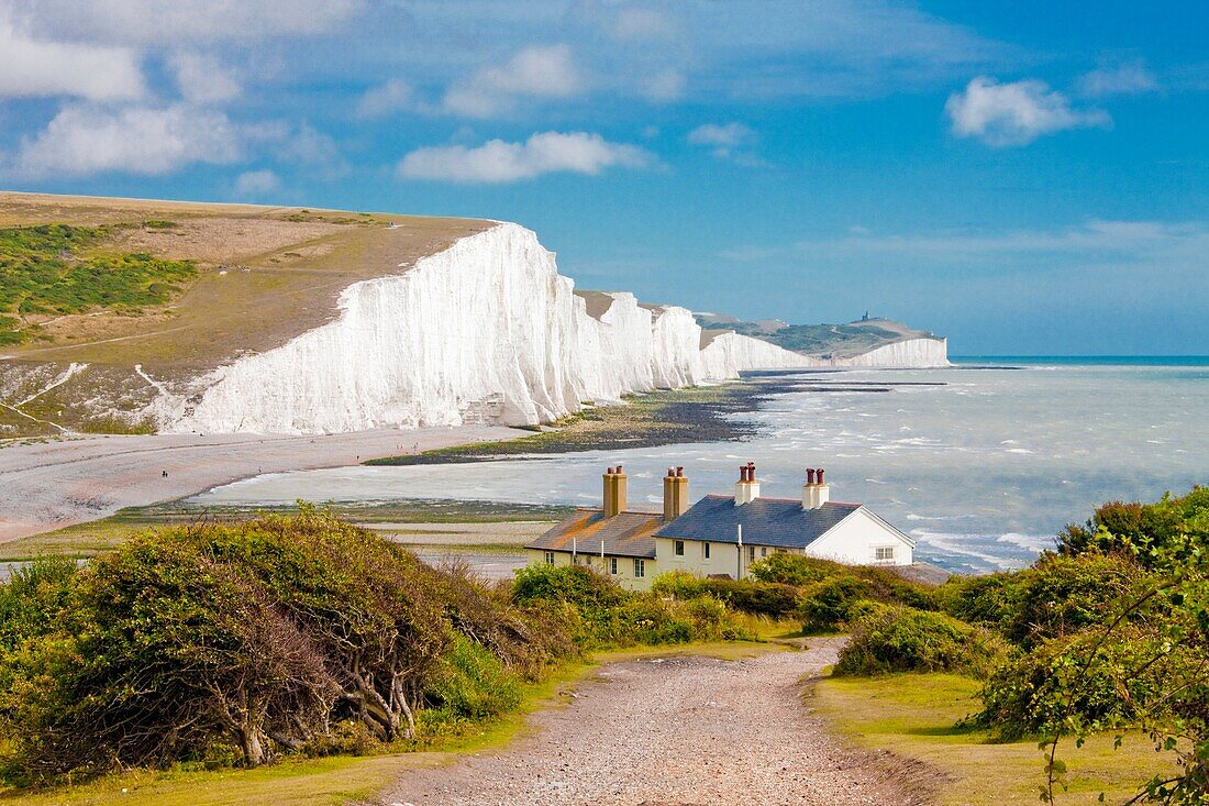 UK-England-August 2010 East Sussex Seven Sisters Coast.