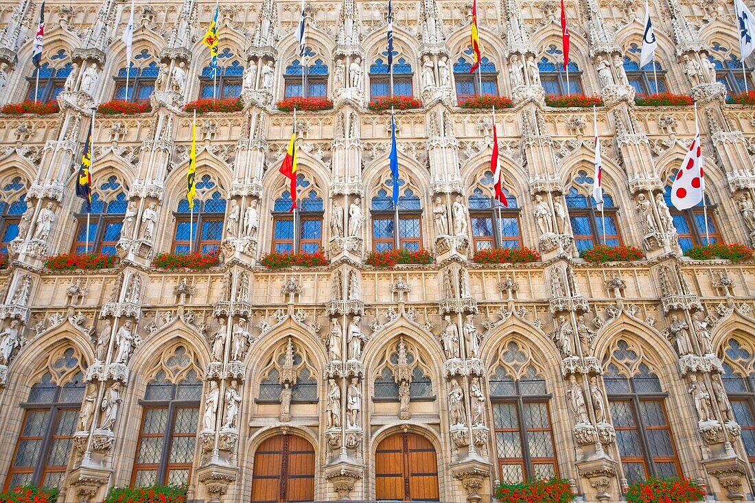 Belgium- August 2010 Leuven City The Town Hall Details.