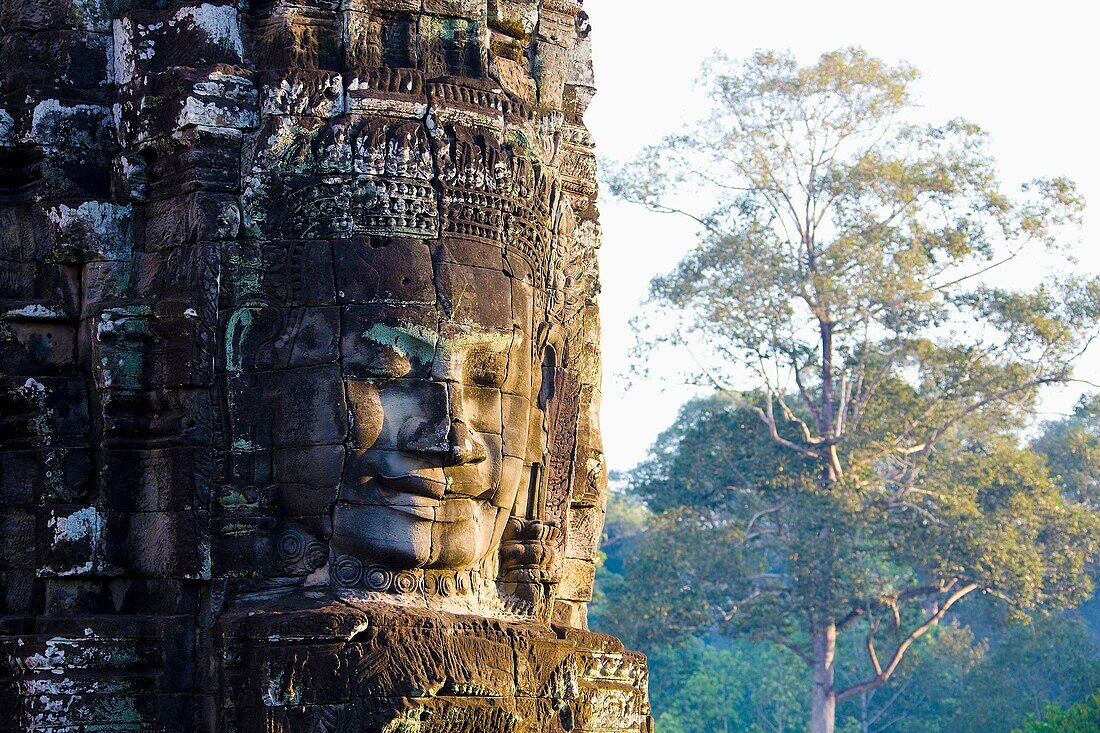 Cambodia-No  2009 Siem Reap City Angkor Temples W H  Bayon Temple within Angkor Thom.