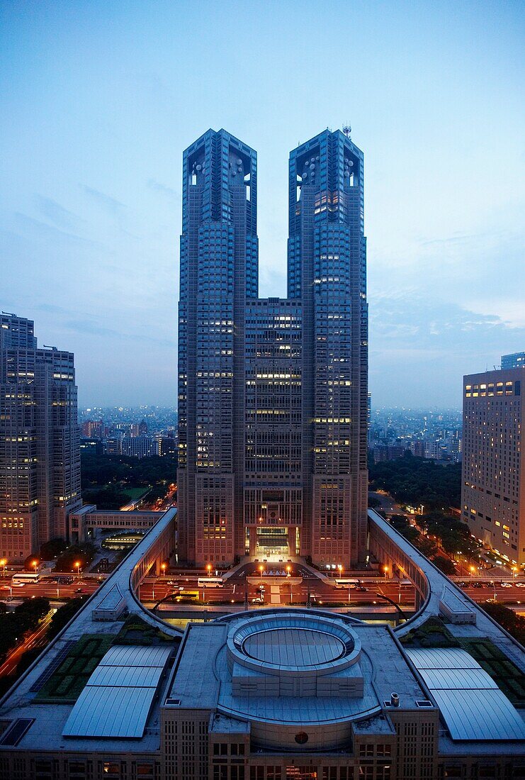 Gebäude der Stadtverwaltung von Tokio, Bezirk Shinjuku, Tokio, Japan