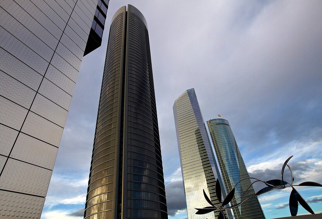 Eurostars Madrid Tower Hotel, CTBA, Geschäftsviertel Cuatro Torres, Madrid, Spanien.