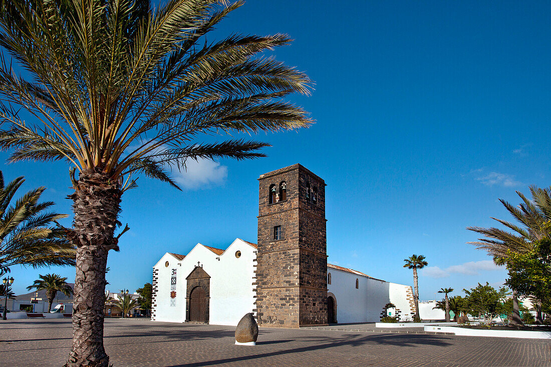 Kirche Iglesia Nuestra Senora de Candelaria, La Oliva, Fuerteventura, Kanarische Inseln, Spanien