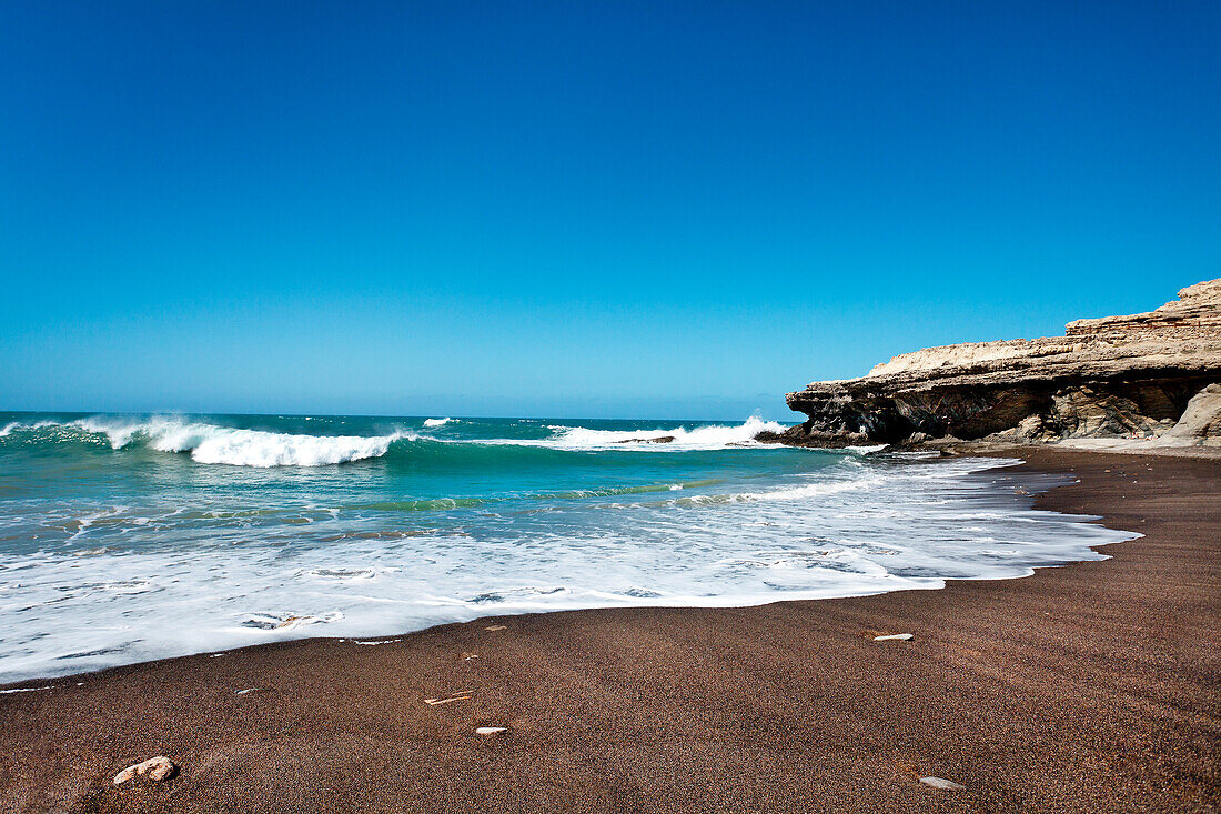 Felsen am Strand von Puerto de la Pena, Ajuy, Fuerteventura, Kanarische Inseln, Spanien