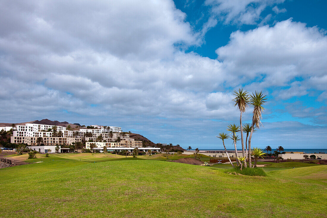 Golf course, sport hotel Playitas, Las Playitas, Fuerteventura, Canary Islands, Spain