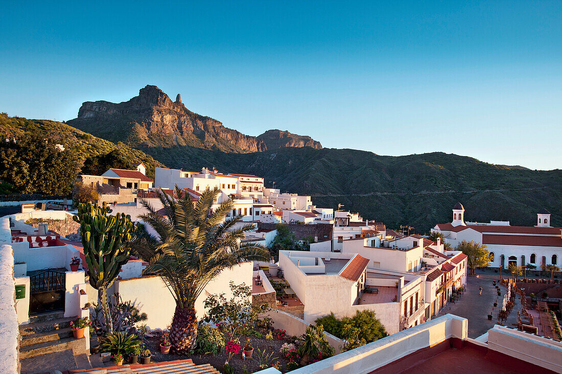 Tejeda vor Roque Nublo, Gran Canaria, Kanarische Inseln, Spanien