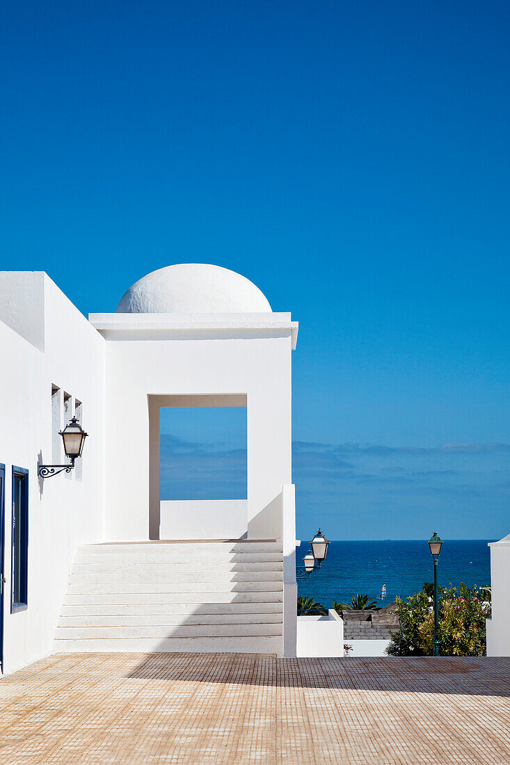 Haus am Meer, Costa Teguise, Lanzarote, Kanarische Inseln, Spanien, Europa