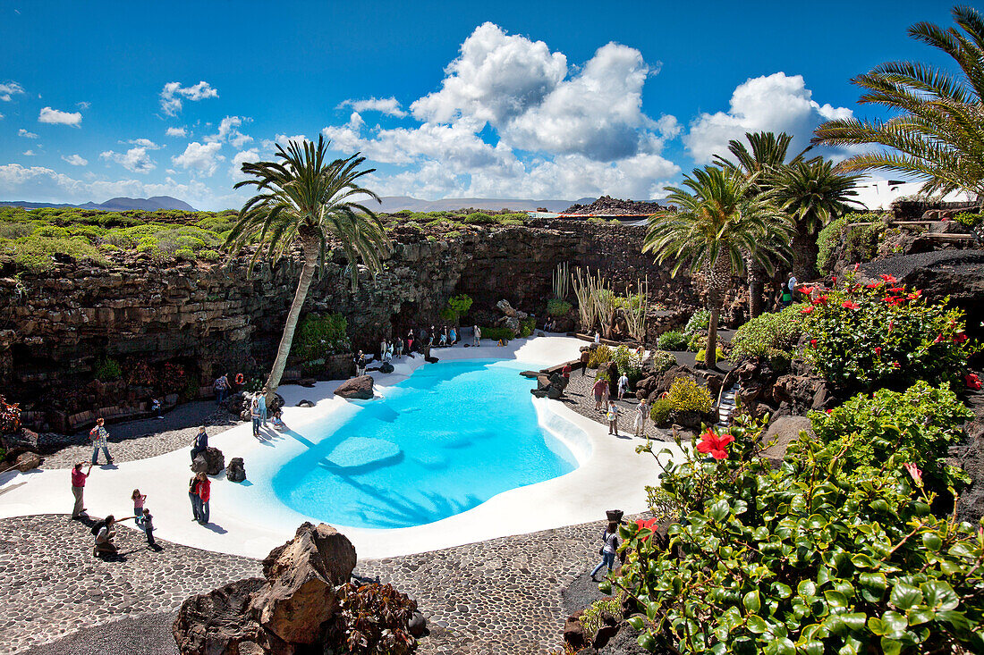 Jameos del Agua, Architekt Cesar Manrique, Lanzarote, Kanarische Inseln, Spanien, Europa