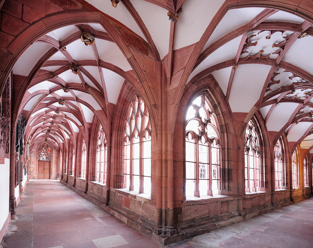 Cloister in the church Basler Muenster, Basel, Switzerland