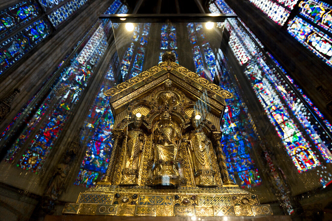 Shrine of the Virgin Mary, Aachen Cathedral, UNESCO World Heritage Site, Aachen, North Rhine Westphalia, Germany
