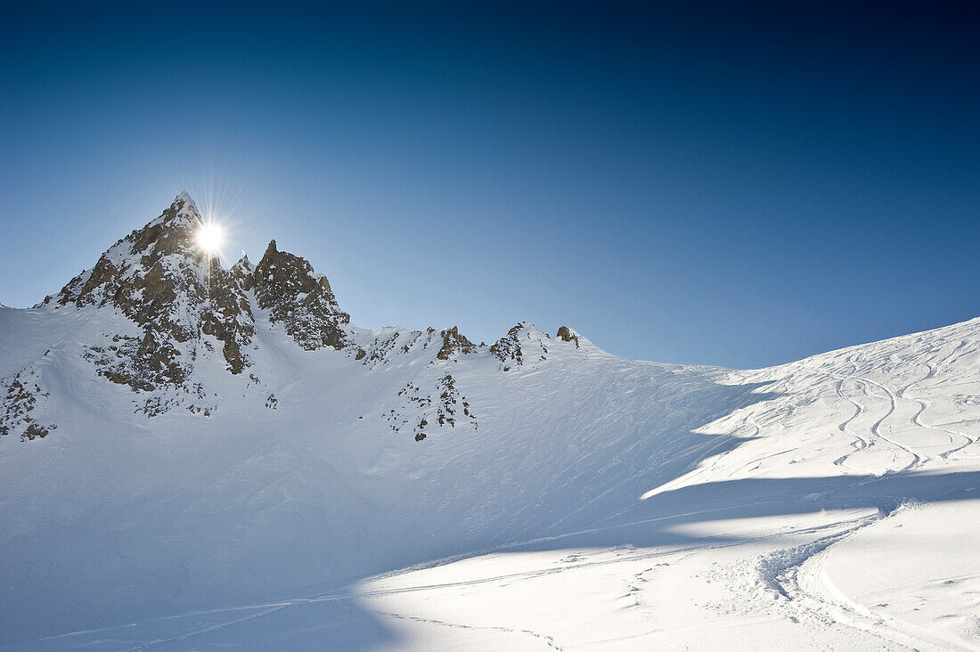 Schneebedeckten Berge, Tignes, Val d Isere, Savoyen, Alpen, Frankreich