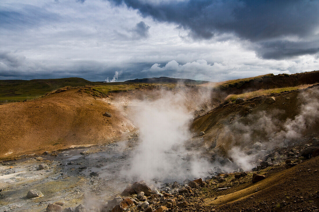 Thermalgebiet bei Reykjavik, Island, Skandinavien
