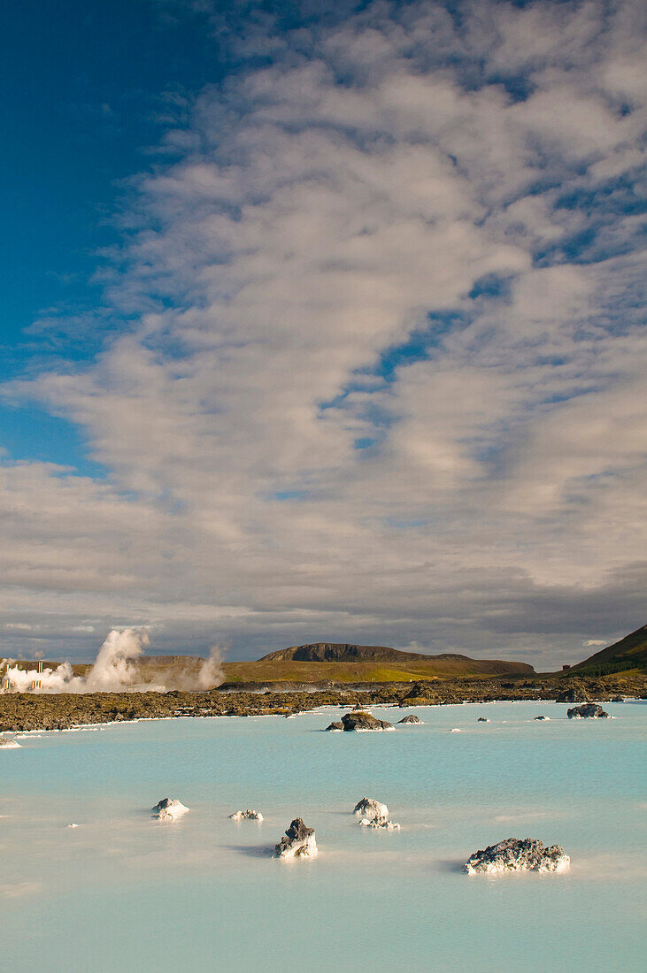 Blaue Lagune Thermalkraftwerk bei Reykjavik, Island, Skandinavien