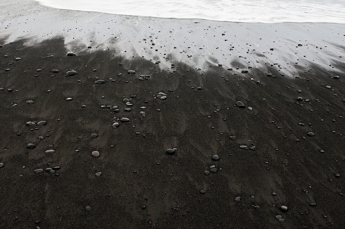 black sand beach near Vik I Myrdal, Iceland, Scandinavia, Europe