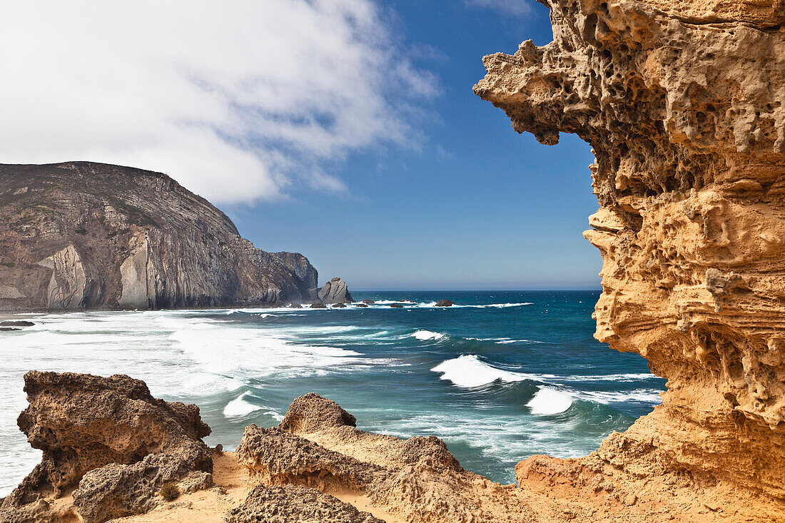 Beach Praia da Castelejo, Atlantic Coast, Algarve, Portugal, Europe