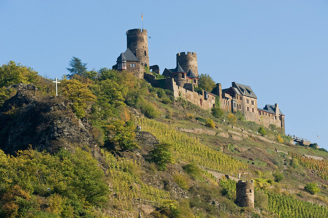 Burg Thurant auf einem Hügel, Alken, Rheinland-Pfalz, Deutschland, Europa