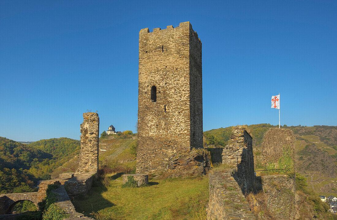 Lower and upper castle, Kobern-Gondorf, Rhineland Palatinate, Germany