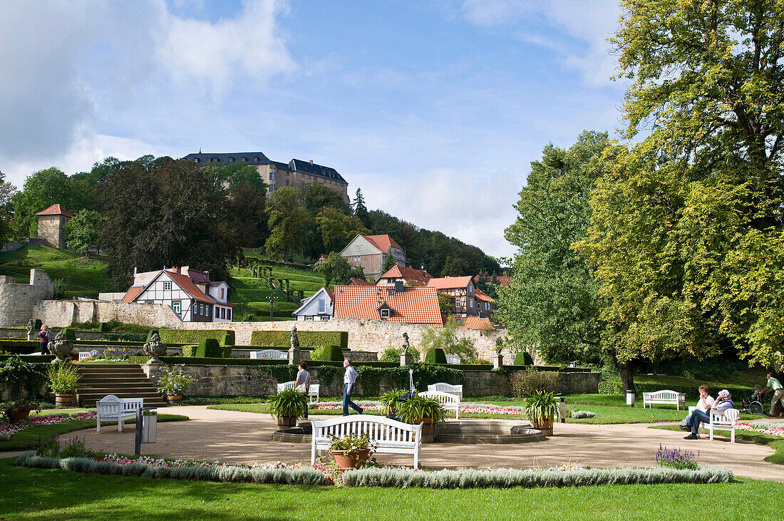 Baroque gardens Kleines Schloss, Blankenburg, Harz, Saxony-Anhalt, Germany