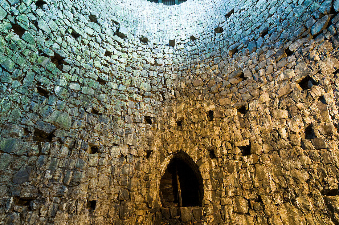 Runde Radstube der Grube Thurm Rosenhof, 16 Jahrhundert, Clausthal-Zellerfeld, Harz, Niedersachsen, Deutschland