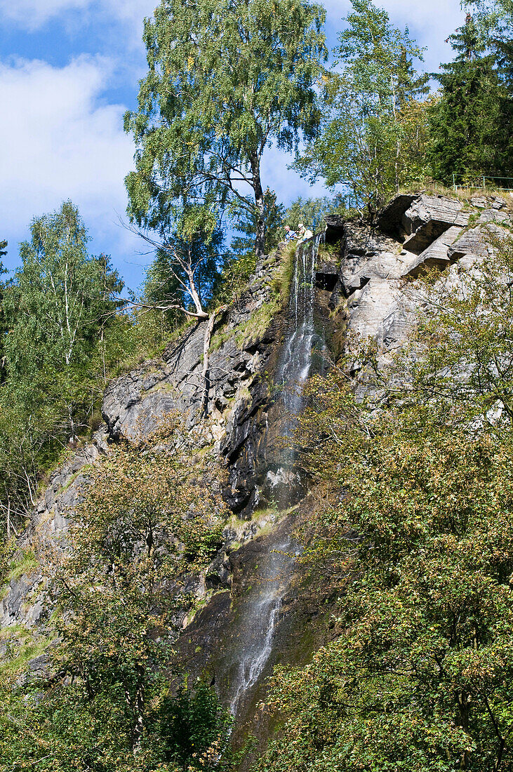 Romkerhaller Wasserfall, Okertal, Harz, Niedersachsen, Deutschland