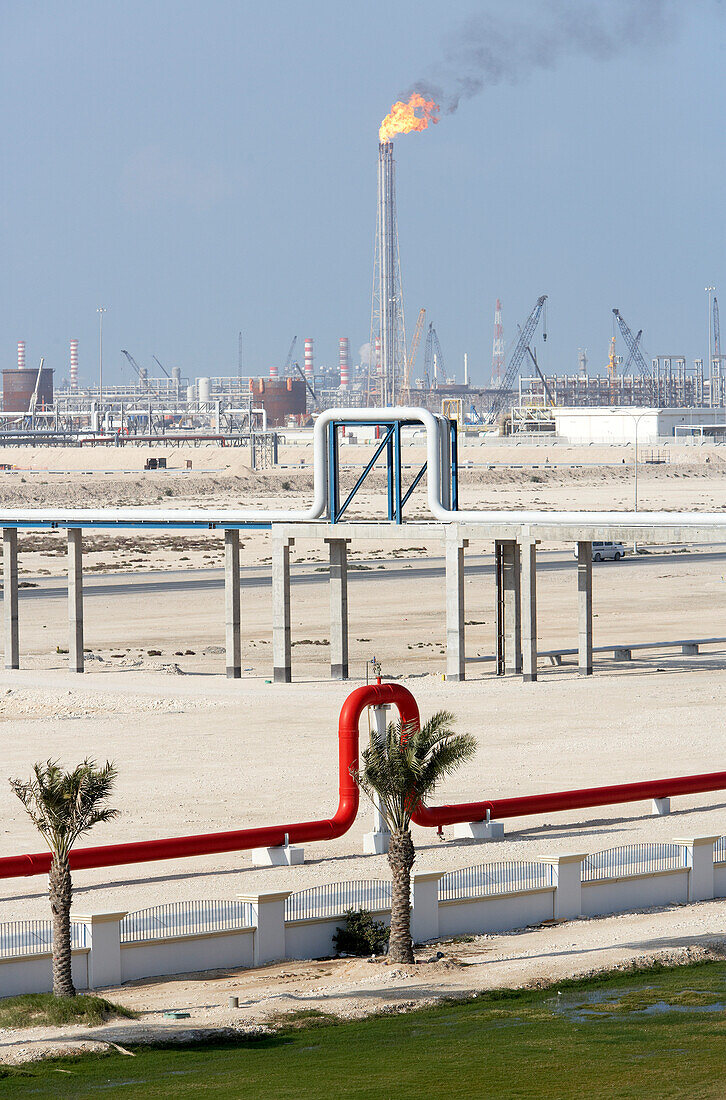 Construction sites and industrial sites, Ras Laffan Industrial City, Qatar