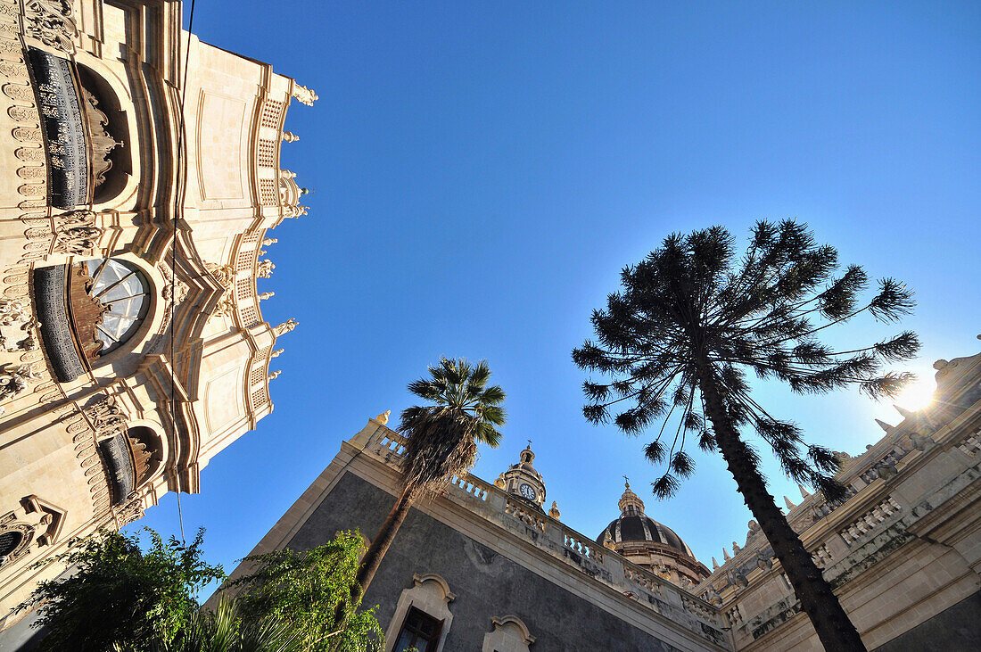 At the Cathedral of Catania, eastcoast, Sicily, Italy