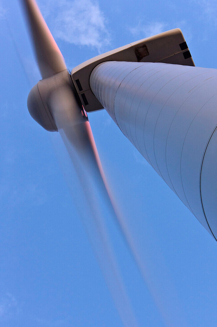 Closeup of a Wind Turbine, Roscoe, Texas, USA