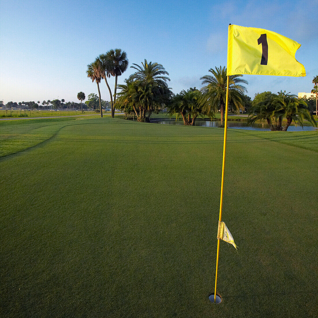 First Hole on a Golf Course, Bradenton, Florida, United States