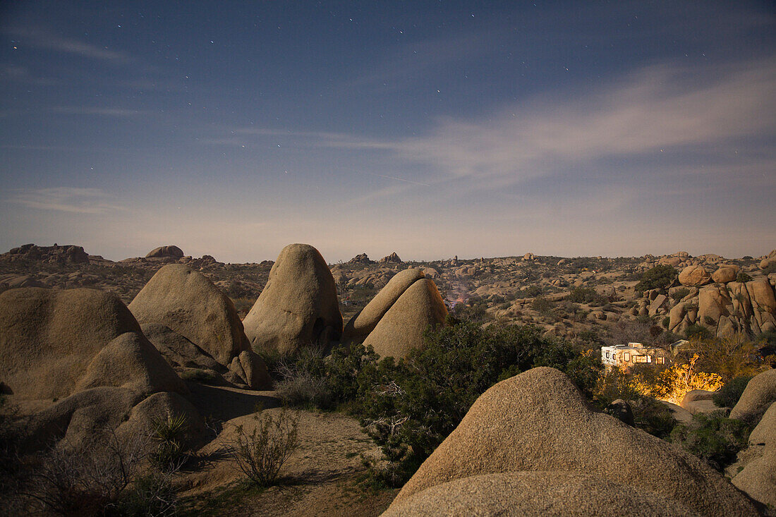 RV Camping In The High Desert, Twentynine Palms, California, US